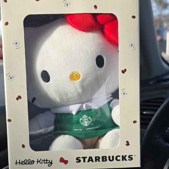 Starbucks Other - NEW Limited Release Starbucks Hello Kitty Plush Holiday 2025
